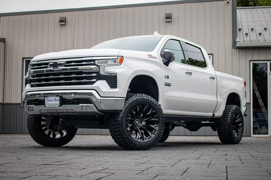 2024 Chevrolet Silverado 1500 LTZ with a 6" Rough Country lift kit, 22x12 Fuel Flame wheels, and 35" Trailtek R/T tires.