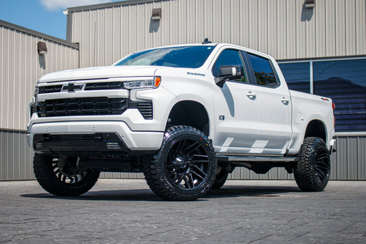 2024 Chevrolet Silverado 1500 with a 6" Rough Country lift kit, 22x12 Fuel Typhoon wheels, and 35" Fury Country Hunter R/T tires.