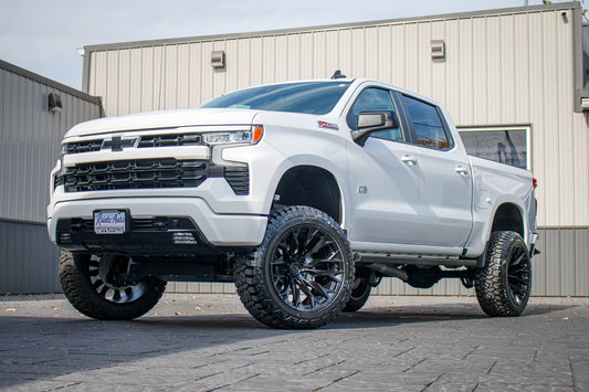 2022 Chevrolet Silverado 1500 RST with a 6" Rough Country lift kit, 22x12 Fuel Flame wheels, and 35" Fury Country Hunter R/T tires.