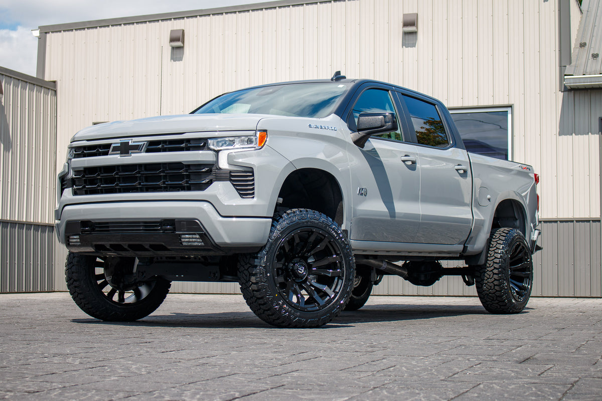 2024 Chevrolet Silverado 1500 RST with a 6" Rough Country lift kit, 22x12 Fuel Blitz wheels, and 35" Fury Country Hunter R/T tires.