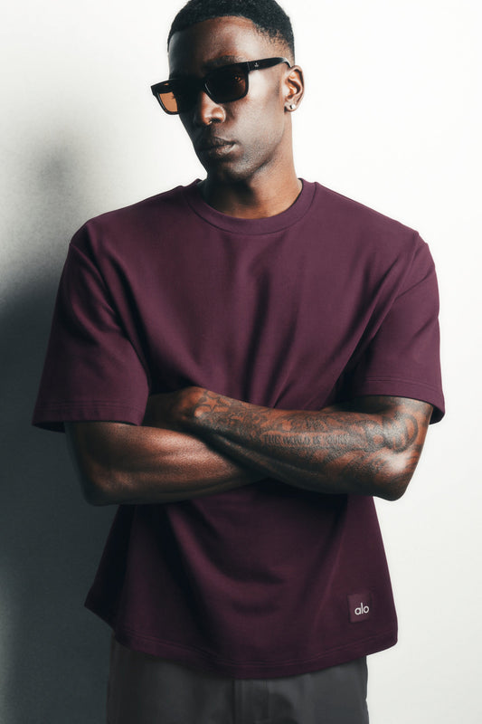 Double Take Short Sleeve - Rich Bordeaux