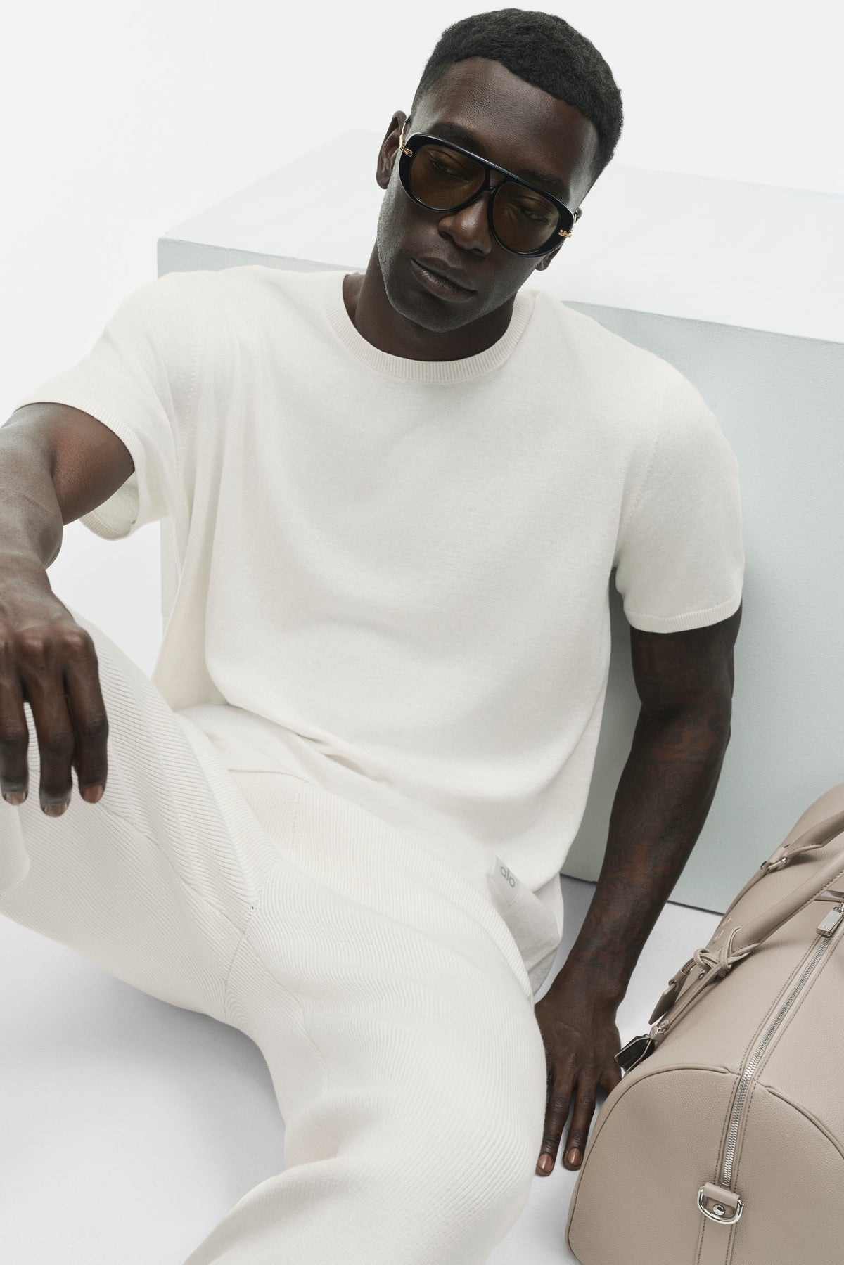Cashmere Blend Ever Soft Short Sleeve Crew - Ivory