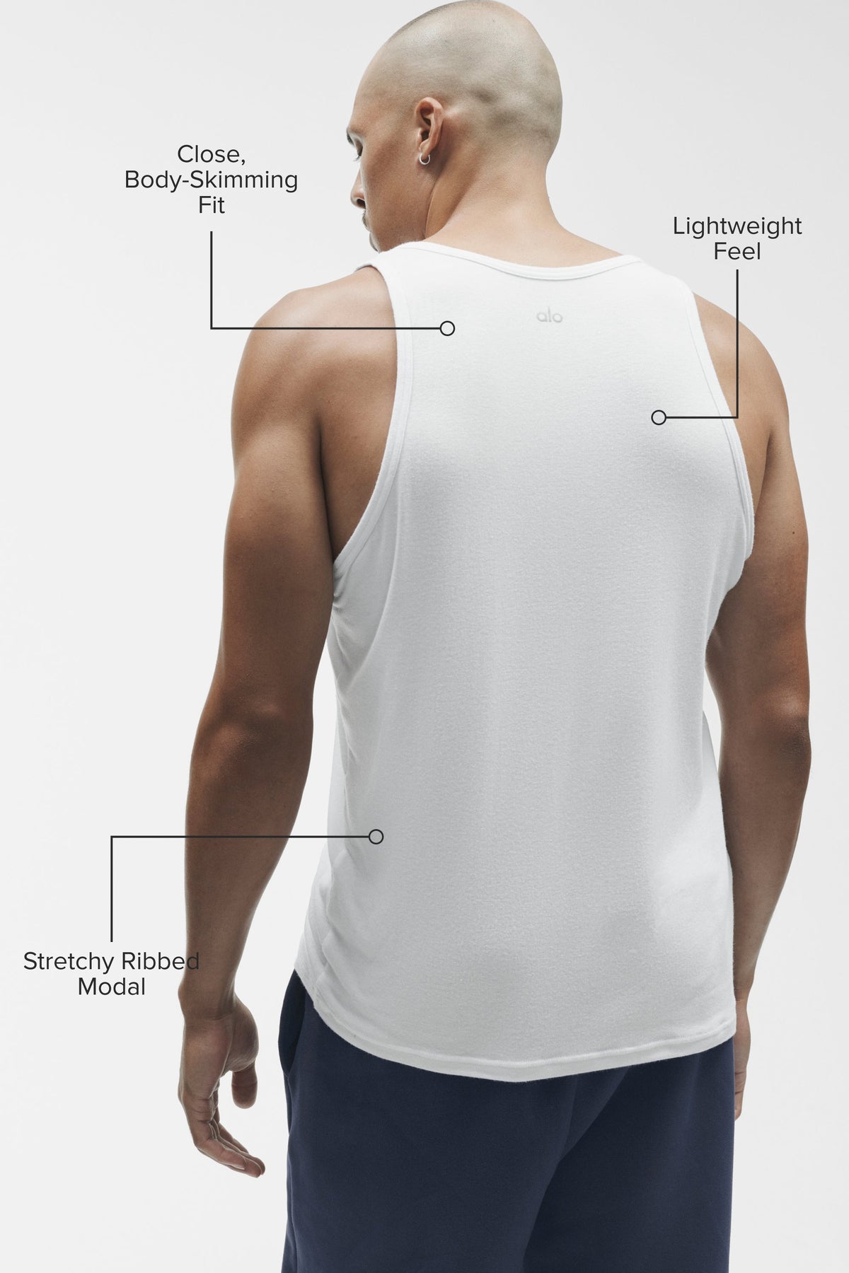 Everyday Modal Rib Tank - White