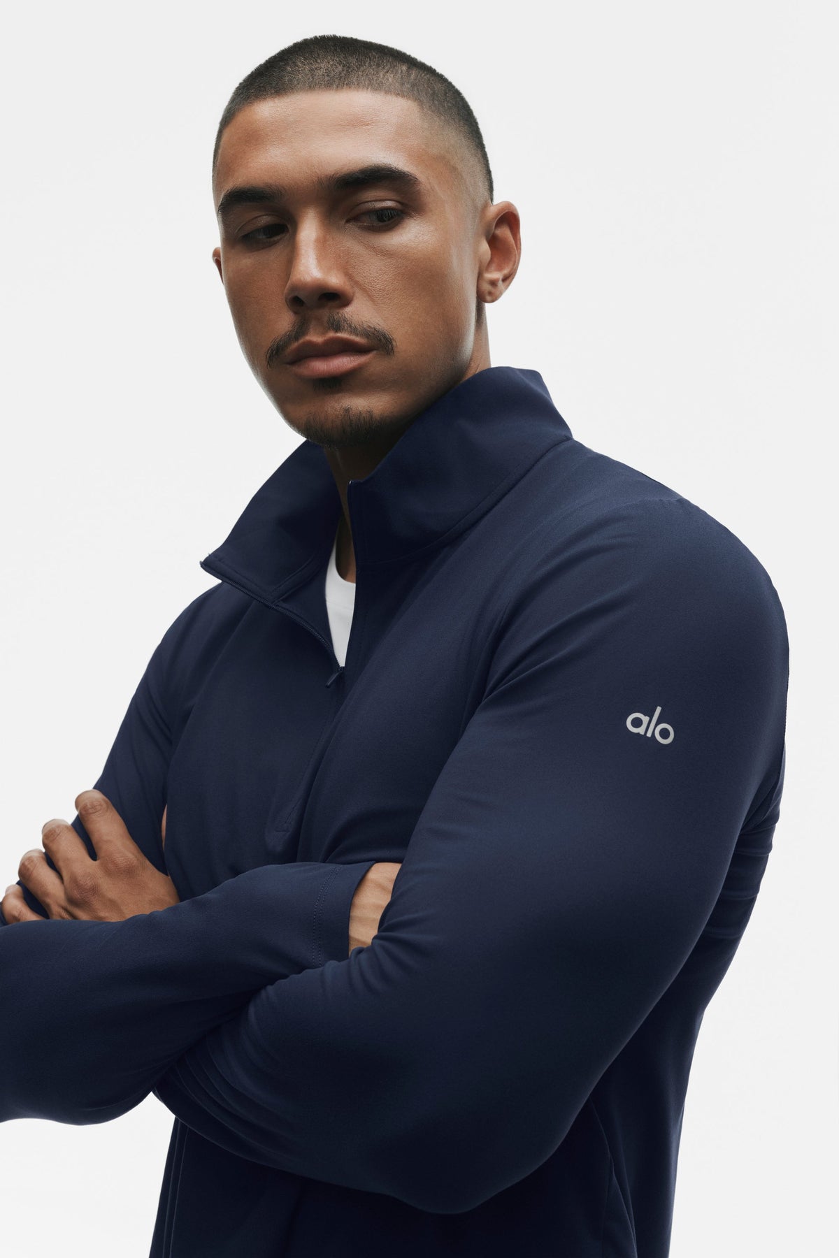 Conquer 1/4 Zip Reform Long Sleeve - Navy