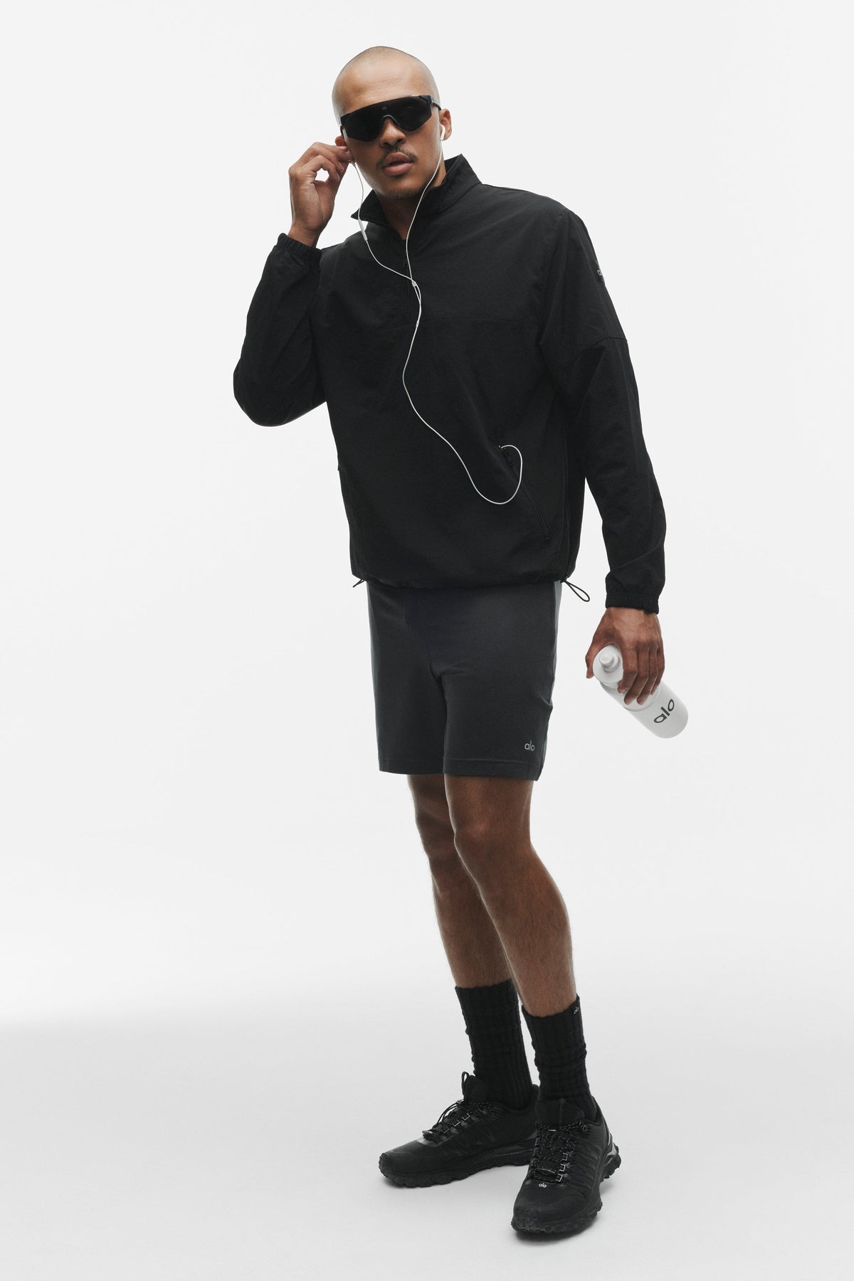 Light Weight Takeaway Track Pullover - Black
