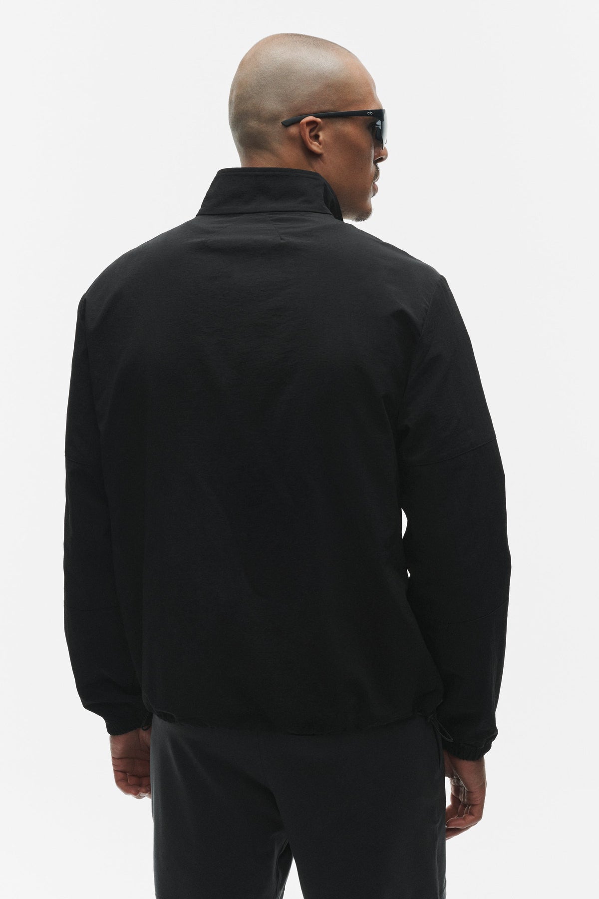 Light Weight Takeaway Track Pullover - Black