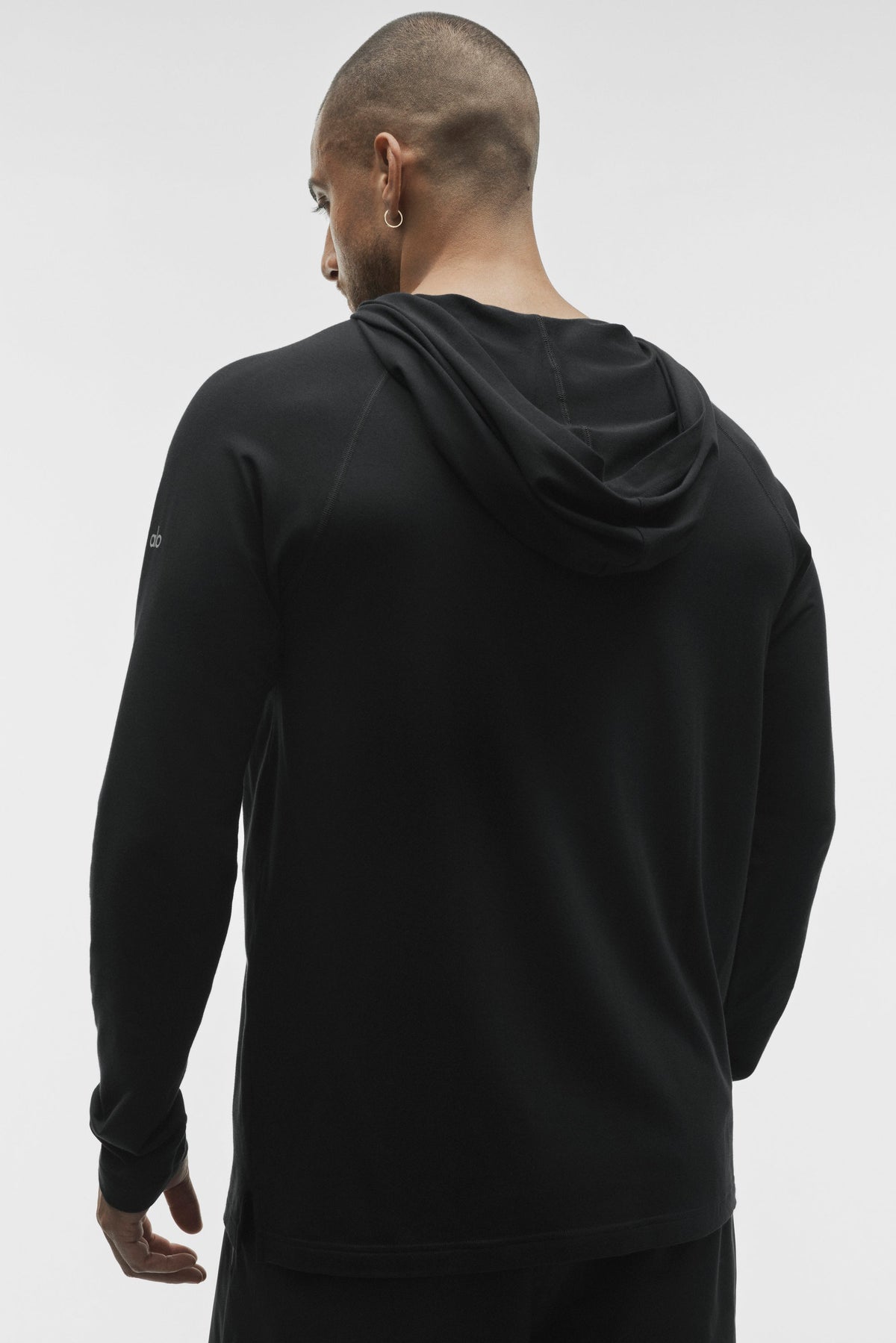 ALO Vapor Long Sleeve Hoodie - Black