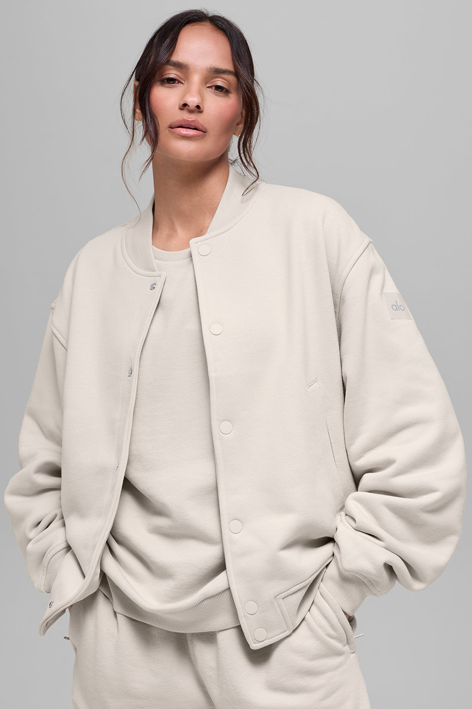 Renown Varsity Jacket - Bone