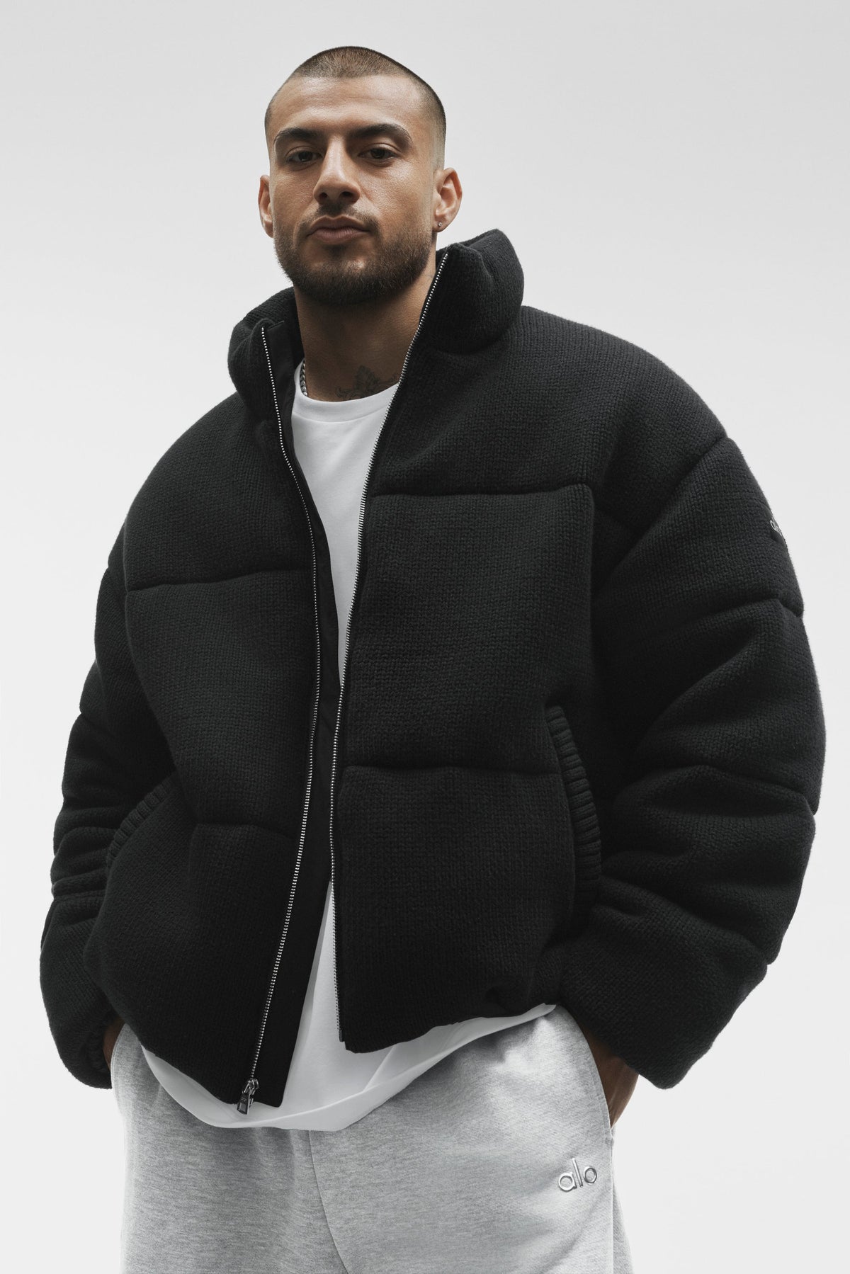 Stage Sweater Puffer - Black