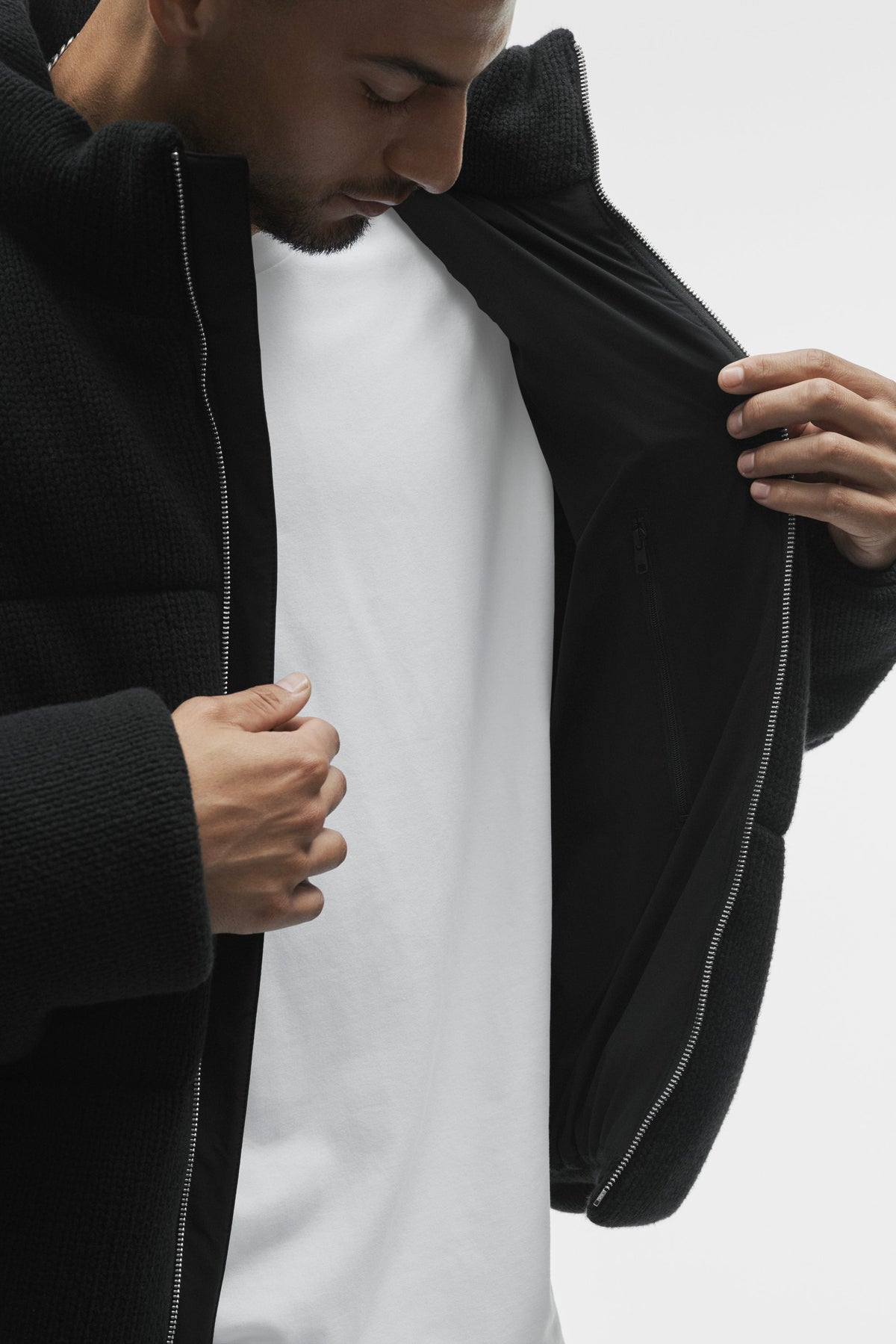 Stage Sweater Puffer - Black