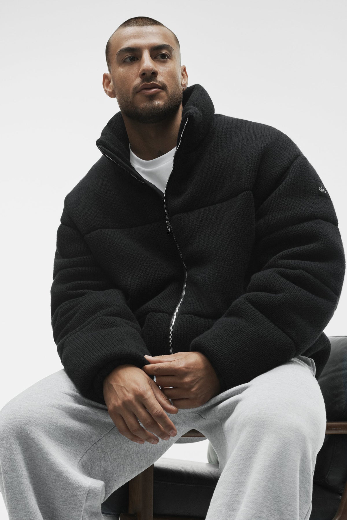 Stage Sweater Puffer - Black