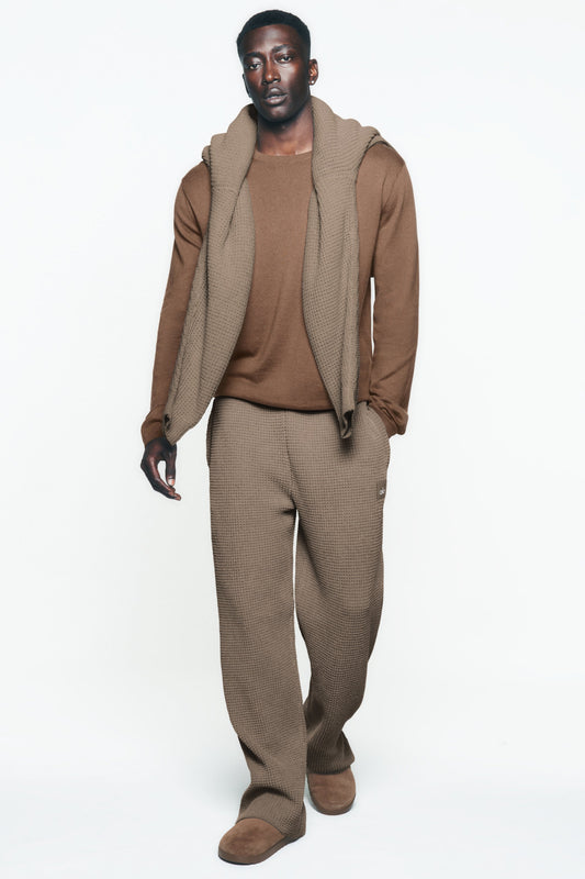Waffle Chenille Edition Straight Leg Pant - Gravel
