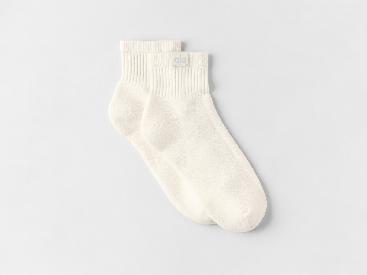 Quarter Crew Street Sock - Ivory