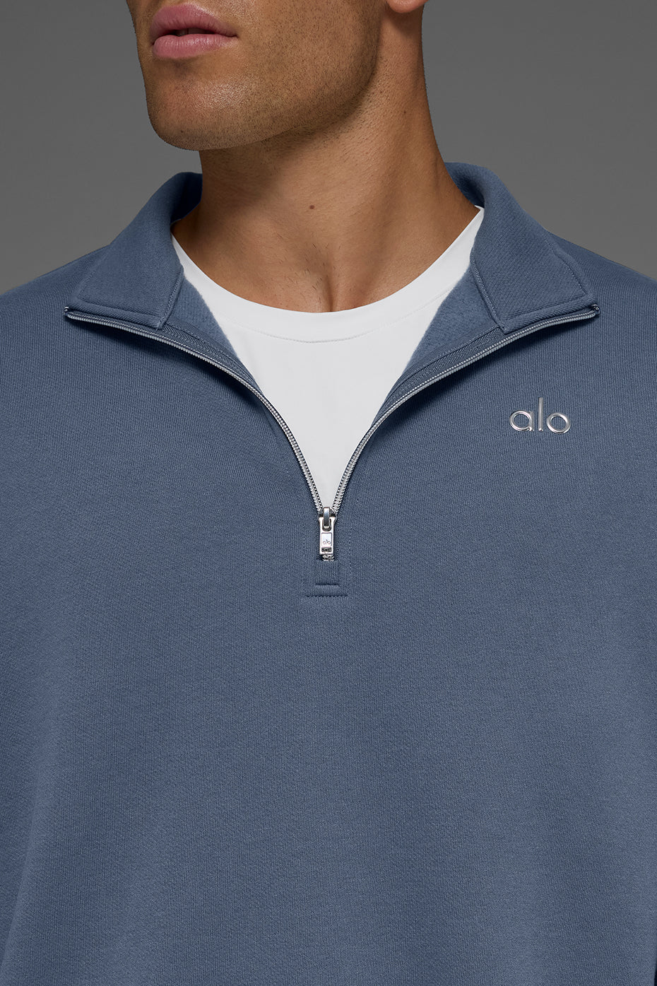 Accolade 1/4 Zip Pullover - Bluestone