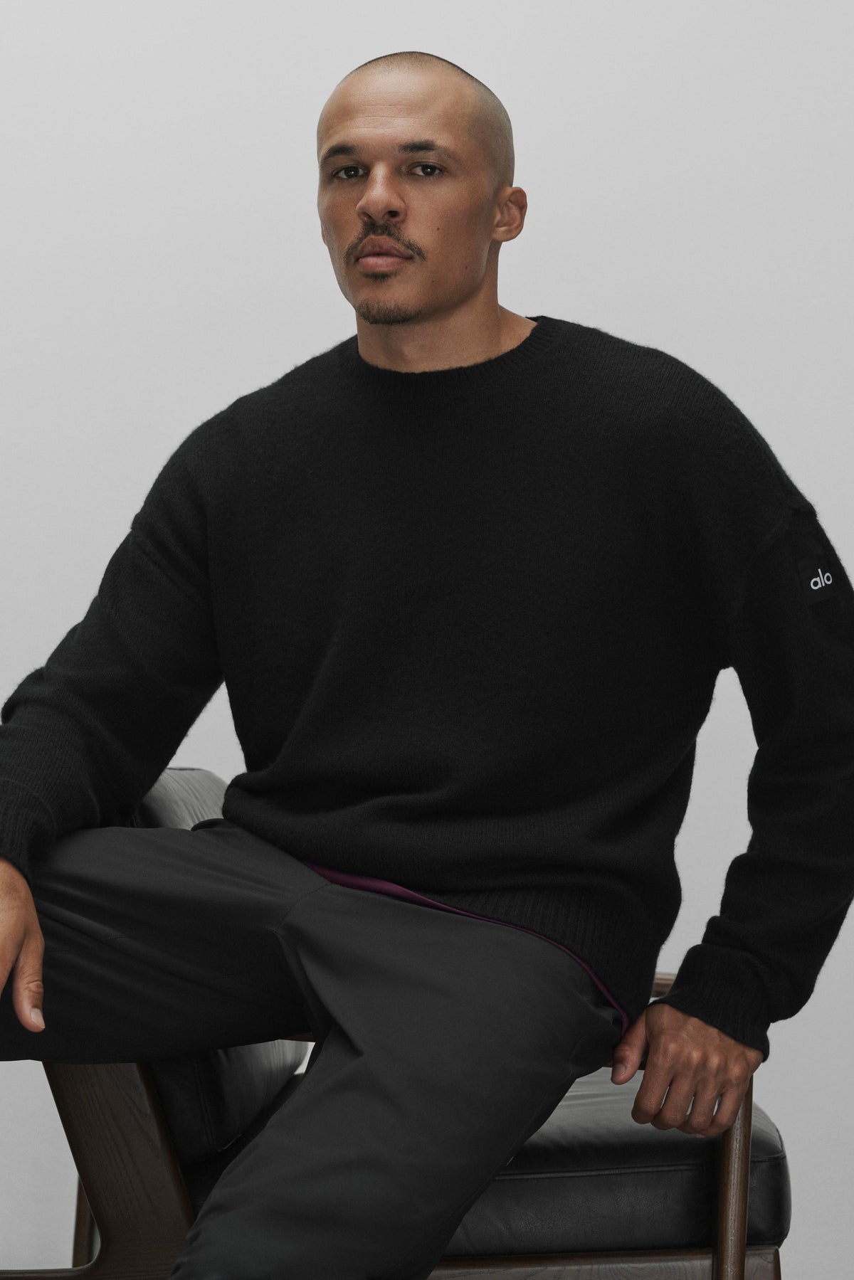 Unisex Wool Cashmere New Class Crewneck Sweater - Black