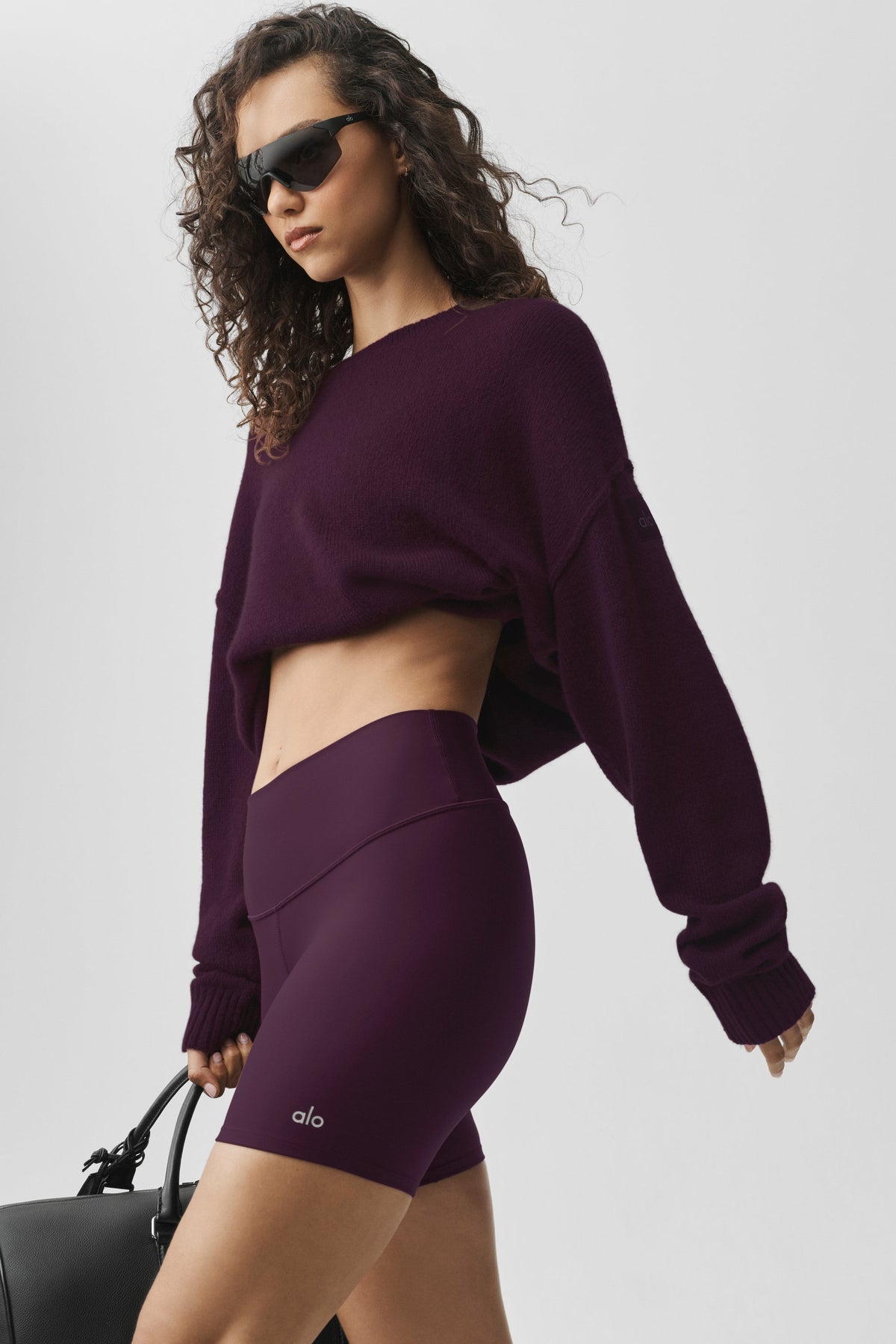 Unisex Wool Cashmere New Class Crewneck Sweater - Rich Bordeaux