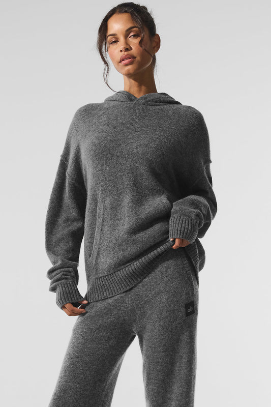 Wool Cashmere New Class Hoodie - Platinum Grey