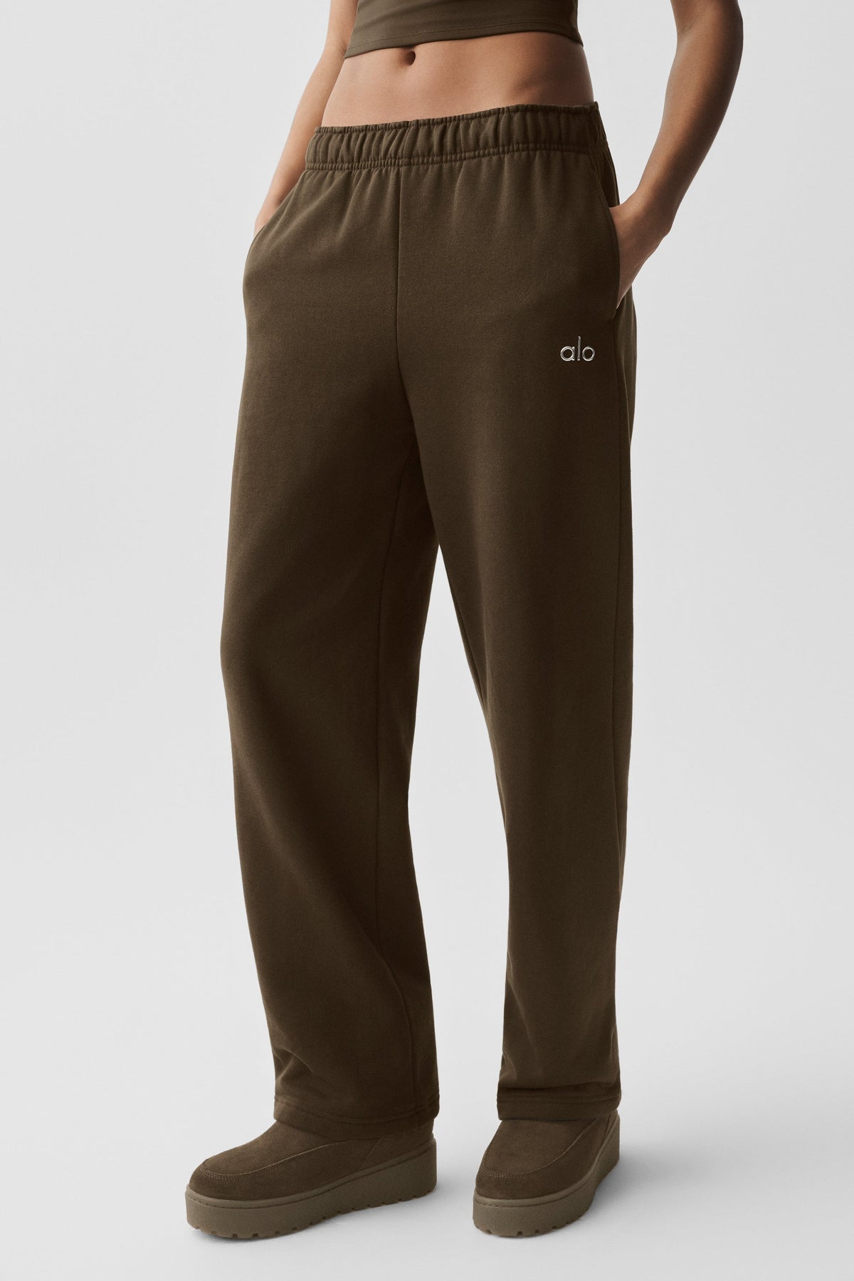 Accolade Straight Leg Sweatpant - Espresso