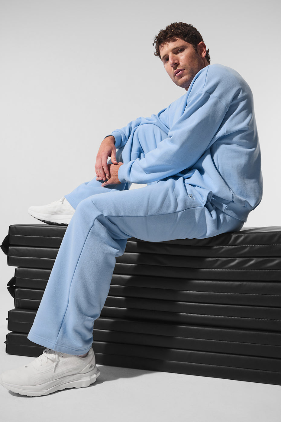 Accolade Straight Leg Sweatpant - Seashell Blue