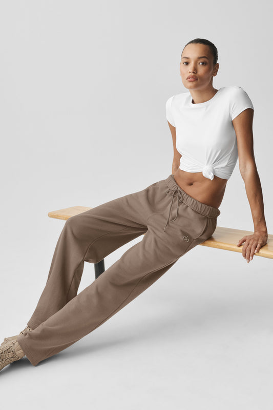 Accolade Straight Leg Sweatpant - Gravel