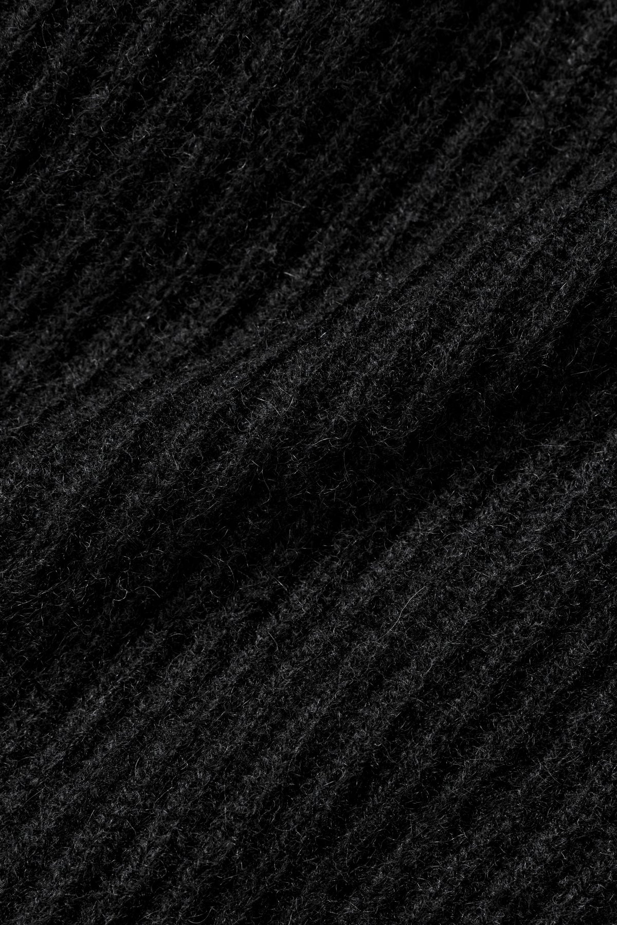 Cashmere Wool Harmony Cardigan - Black