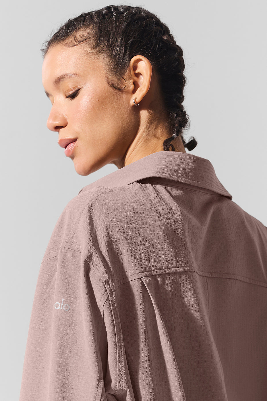 Dreamscape Button Down Long Sleeve - Taupe