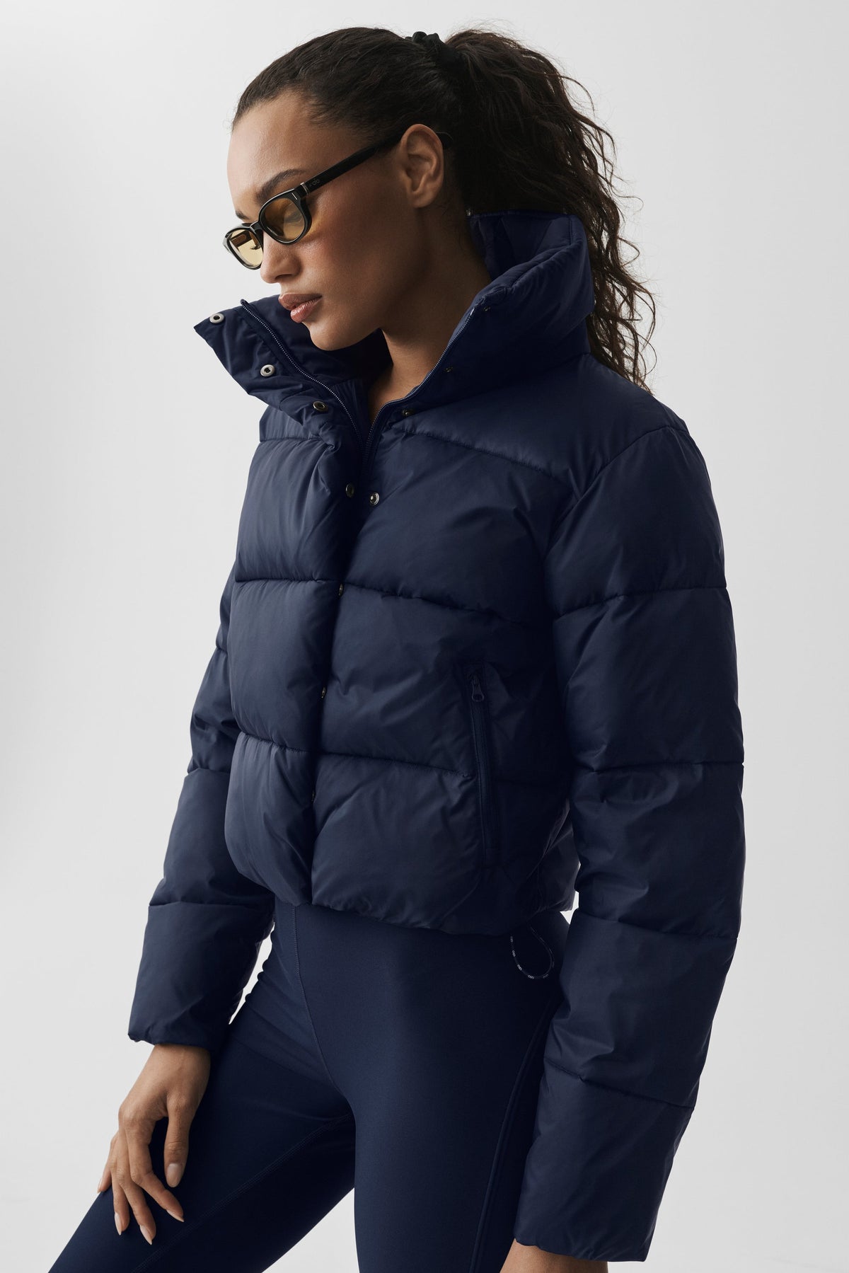 Gold Rush Puffer - Navy