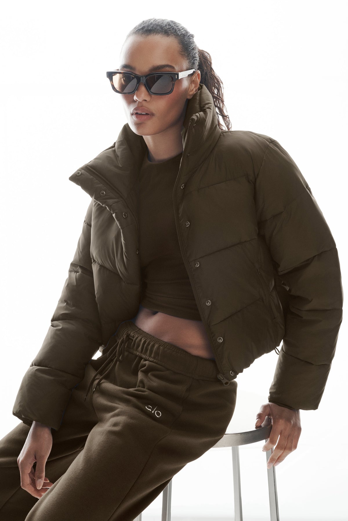 Gold Rush Puffer - Espresso