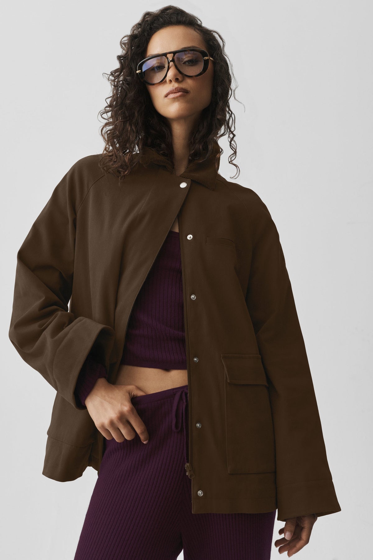 Twill Barn Jacket - Espresso