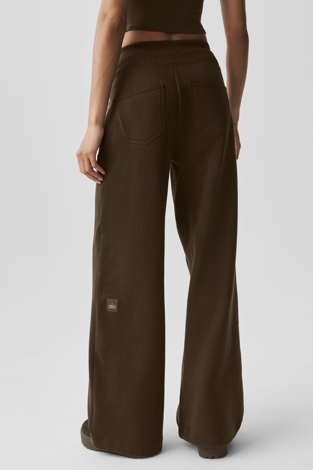 Serenity Wide Leg Sweatpant - Espresso