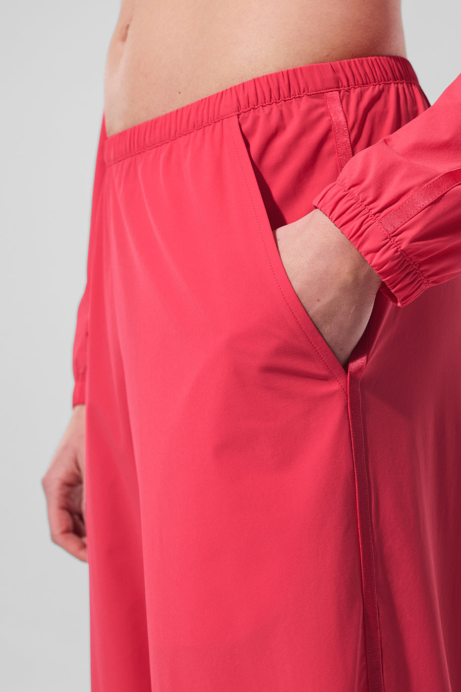 AloBreezy Wide Leg Pant (Long) - Candy Red