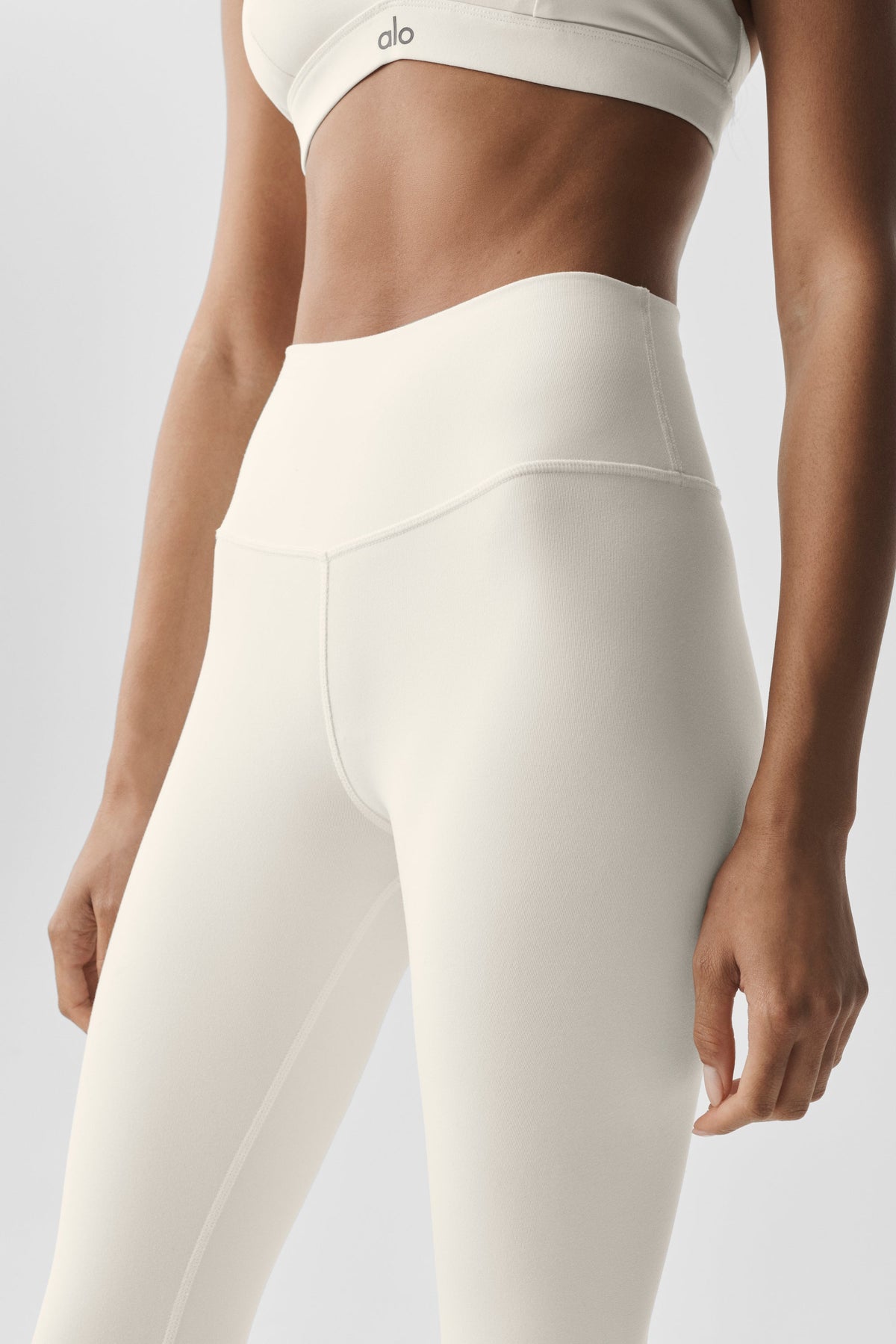 High-Waist Airbrush Legging - Ivory