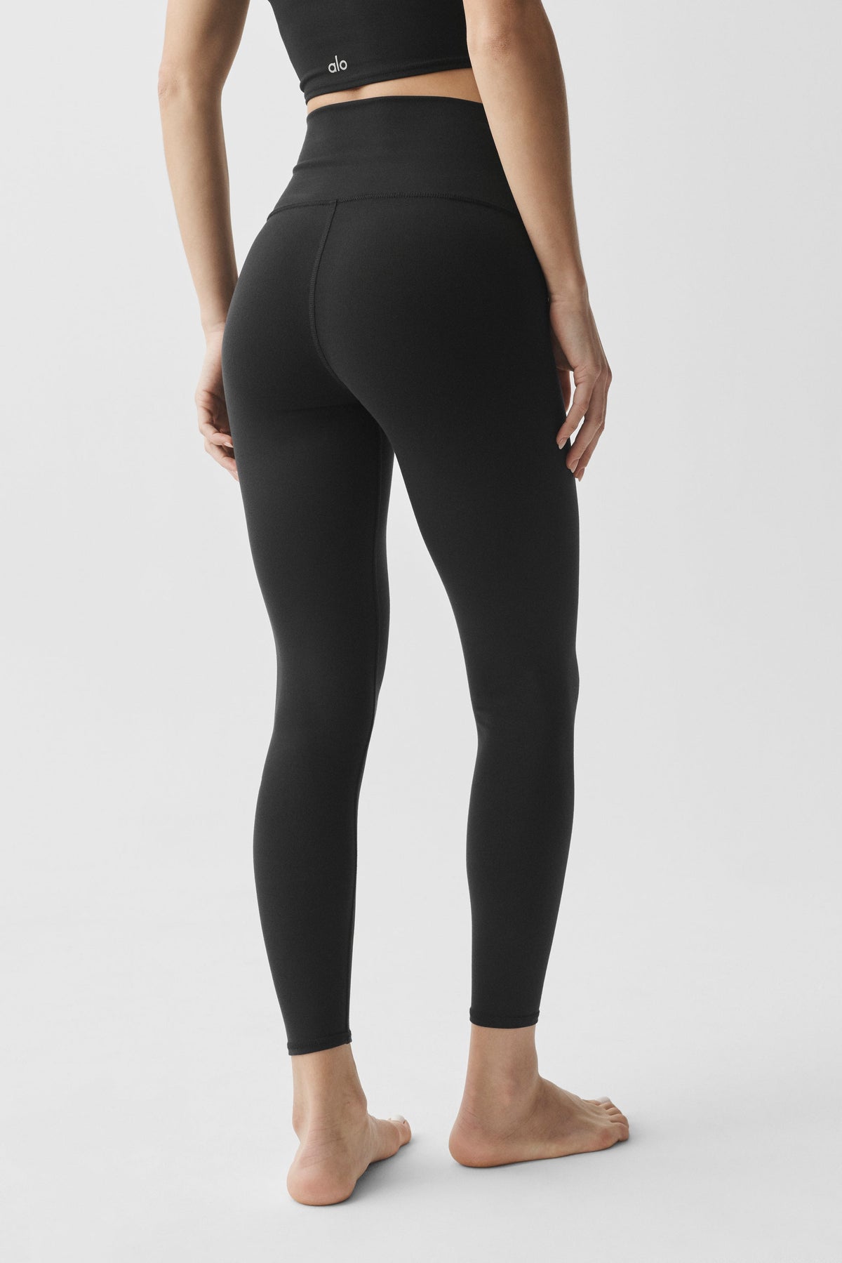 7/8 High-Waist Airbrush Legging - Black