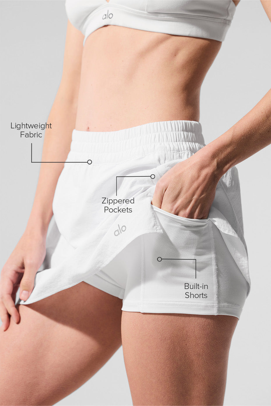 Alumni Tennis Skirt - White