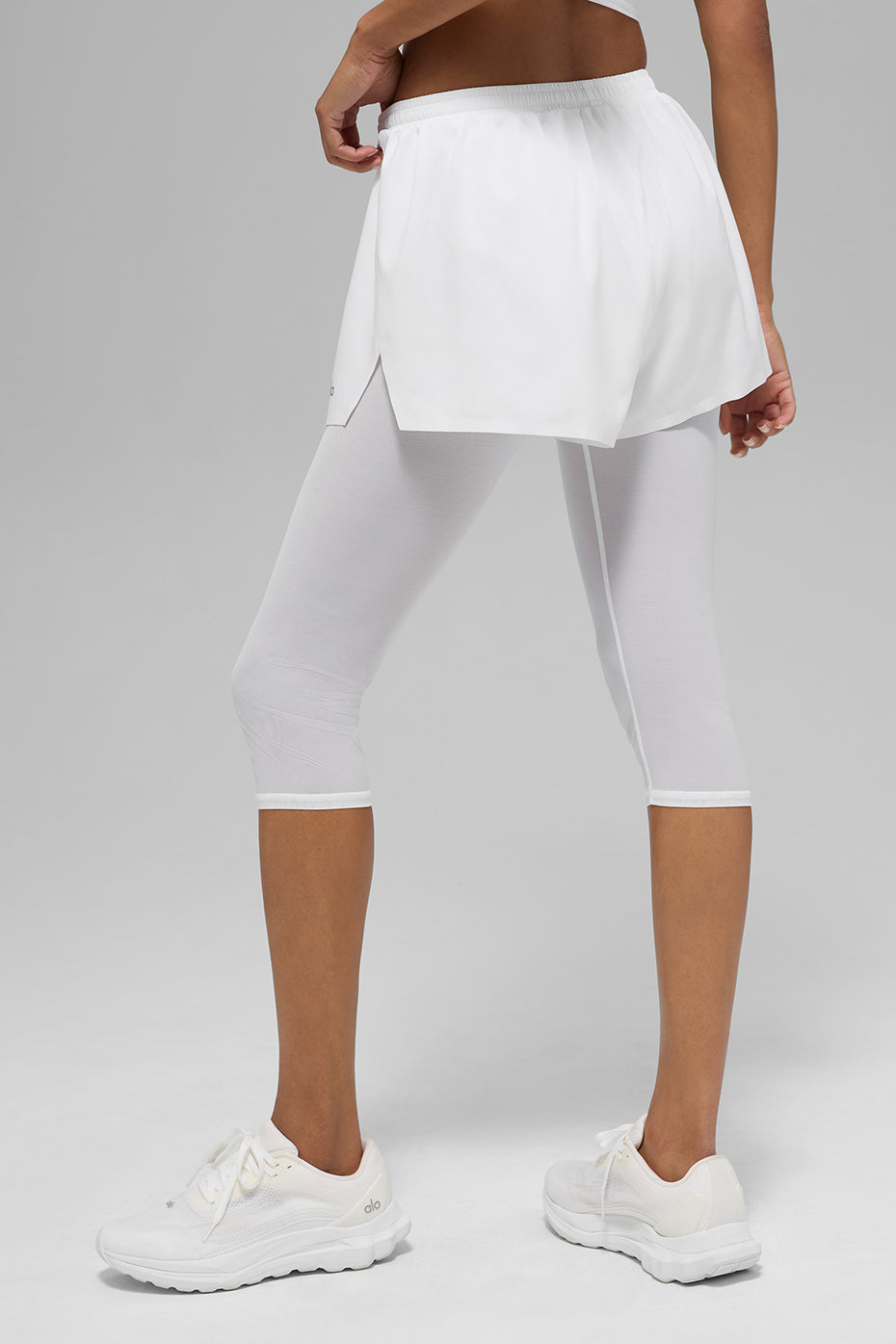 Mesh Front Runner 2 In 1 Short - White