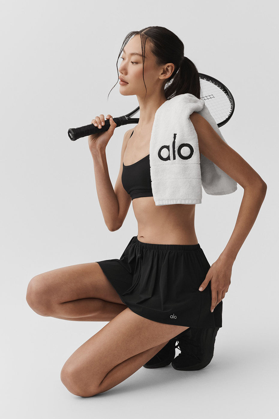 AloBreezy Tennis Skirt - Black