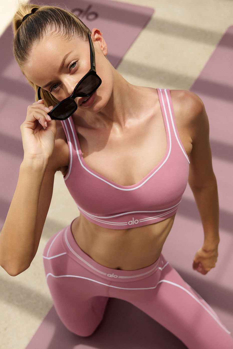 Airbrush Heart Throb Bra - Pink Wild Rose/White